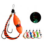 Gourd Head Iron Plate Jig, UV Glow, 60–150 g (2.1–5.3 oz)