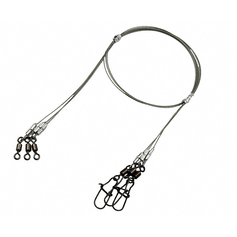 Steel Wire Leader with Loop, Cutlassfish Bite Leader, 30–80 cm