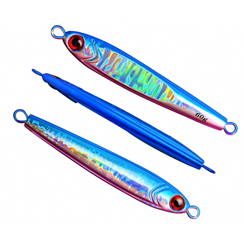 Slow Pitch Jig, Flat Edge, 60–180 g (2.1–6.3 oz)
