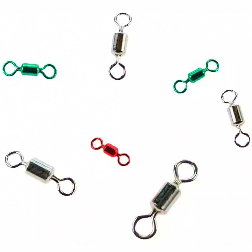 Figure-8 Swivel Connectors, Sizes 4–12, Silver & Colored