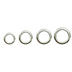 304 Stainless Solid Rings, Seamless Flattened, 20-Pack
