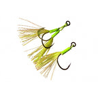 Glow Wire Double Assist Hooks for Jigs, Sizes 2 to 4/0