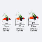 Micro Mosquito Fly Lure Set, Sizes 14, 16, 18