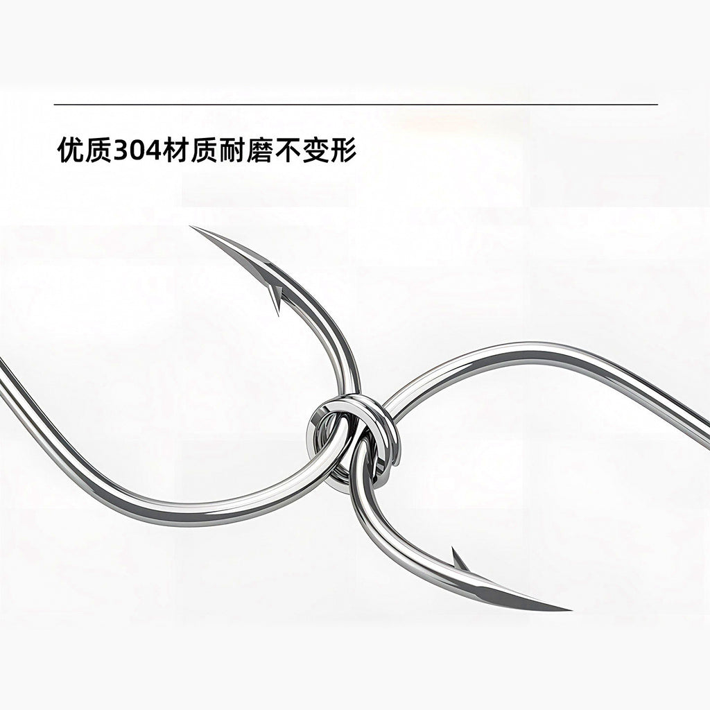 Stainless Steel Double Split Rings, Sizes 000–12, 50 or 100 pcs