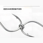 Stainless Steel Double Split Rings, Sizes 000–12, 50 or 100 pcs