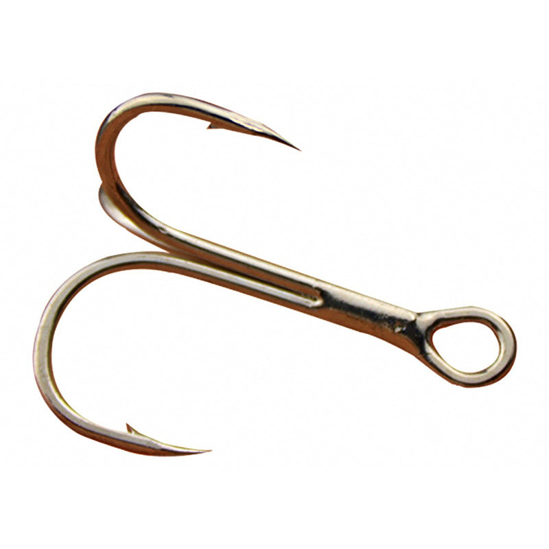 Reinforced Treble Hooks, High-Carbon Steel, 10 Pack