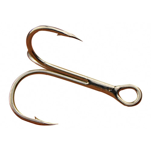 Reinforced Treble Hooks, High-Carbon Steel, 10 Pack