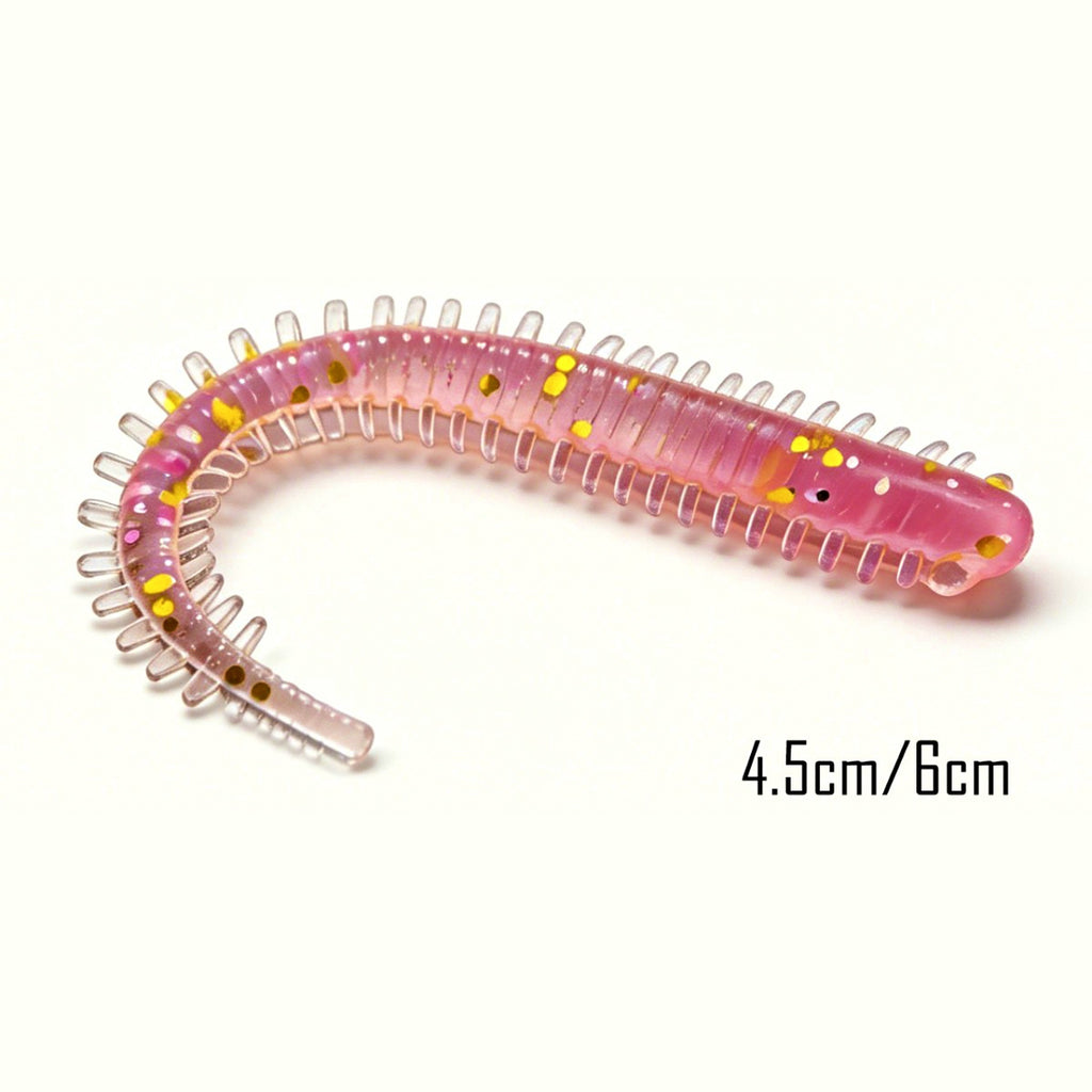Floating Soft Worm Lures, Sandworm Style, 4.5 & 6 cm