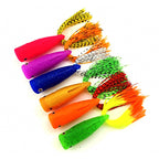 Silicone Skirt Soft Lure with Rattle & Crank Hook, 7 cm 15 g