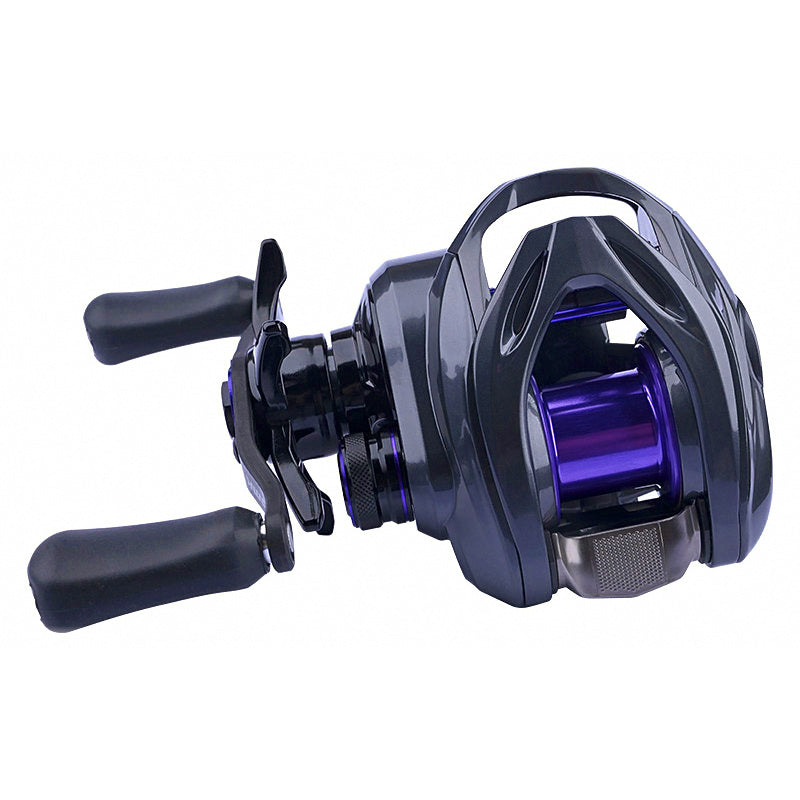 Round Baitcasting Reel with DC Magnetic Brake, Left/Right Hand