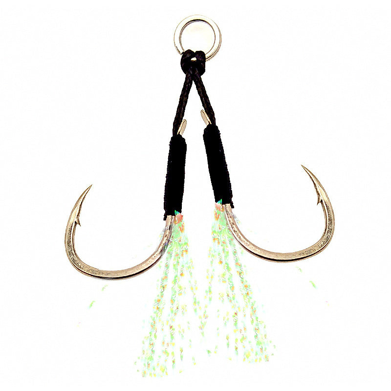 Iseni Hooks, Black Thread & UV Flash, Barbed, 20-Pack