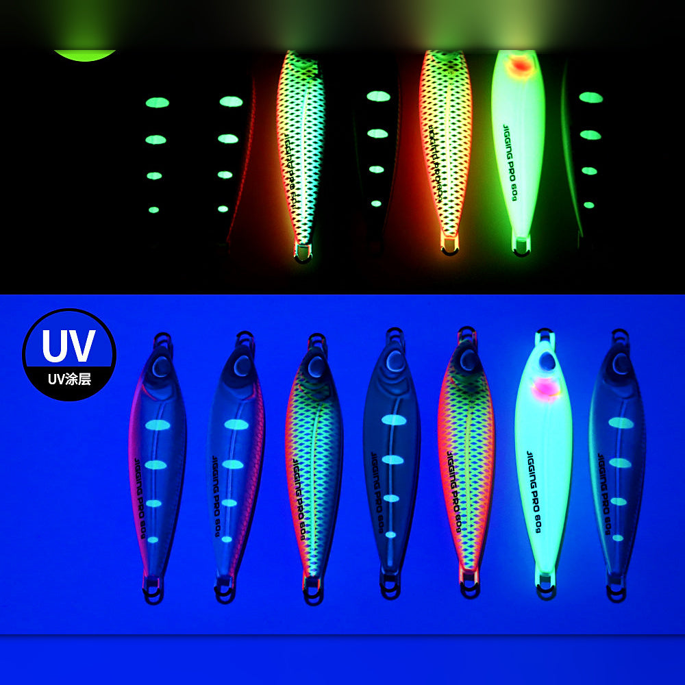 Glow Casting Metal Jig, 28–80 g (1.0–2.8 oz)