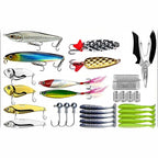 Assorted Fishing Lure Kit: Minnows, Frogs, Spoons, Soft Baits