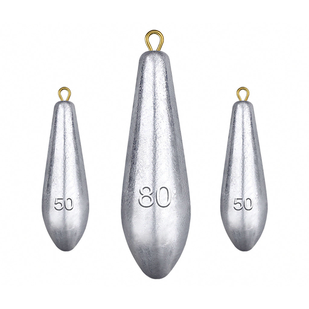 Willow Leaf Casting Sinker with Eyelet, 0.35–3.5 oz (10–100 g)