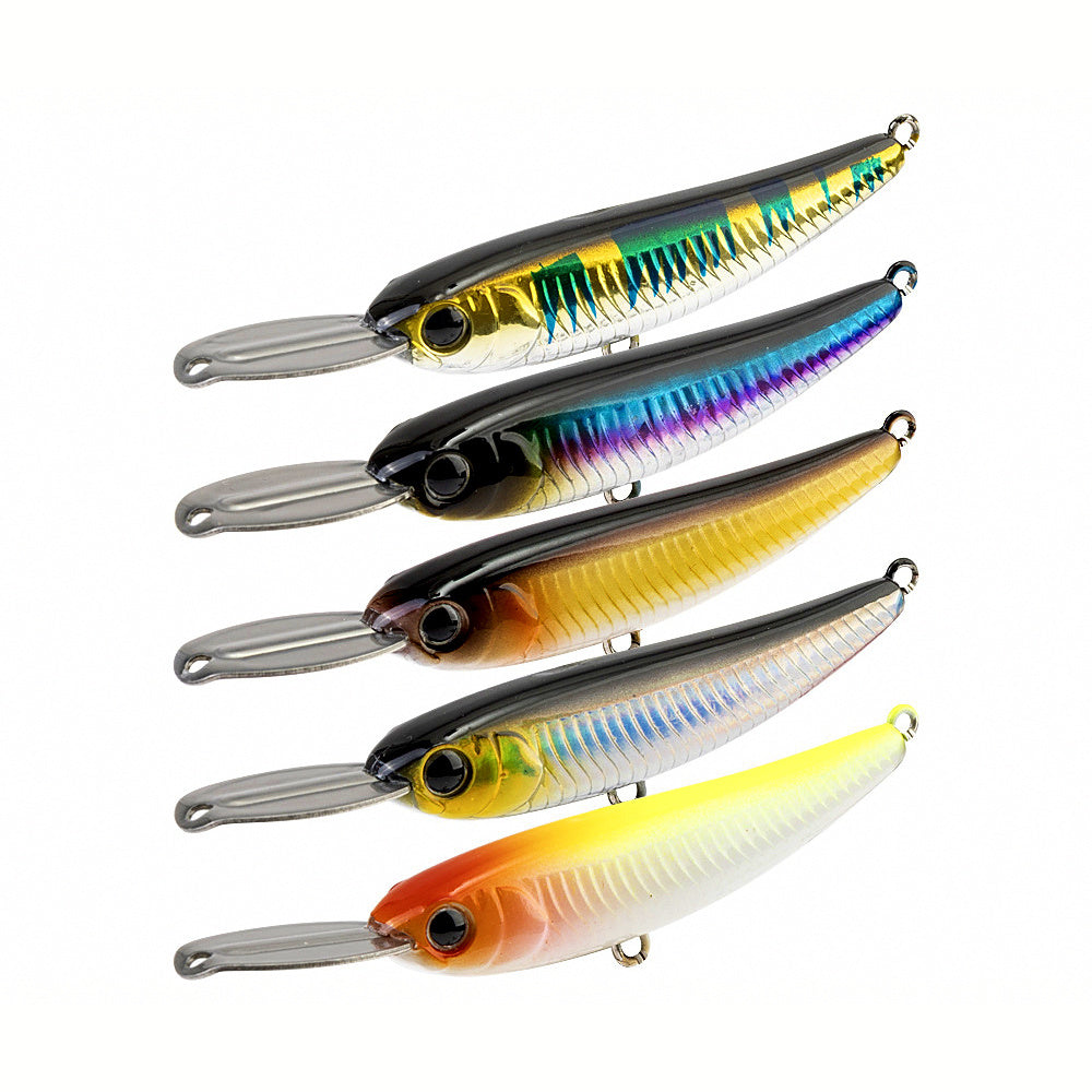 Slow Sinking Minnow Hard Bait, 5.5 g & 15 g (0.19 & 0.53 oz)