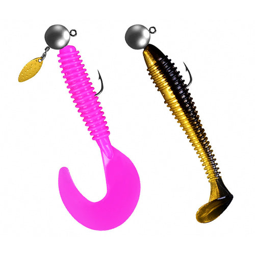 Jig Head & Soft Bait Kit, 3.5–14 g (1/8–1/2 oz)