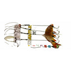 Iseni Hook Rigs, 5 Rigs per Pack, Barbed, Sizes 3-13
