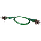 Steel Wire Leaders with Snap, 25-Pack, 15–30 cm (5.9–11.8 in)