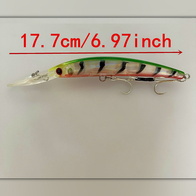 3D Trolling Minnow Lure, 17.7 cm (7 in), 24.8 g (0.87 oz)