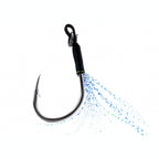 Single Hook for Metal Jigs, Glow White Nickel, Sizes 10–20