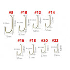 Bloodworm Fly Hooks, Barbed Micro Flies, 5–8 Pack