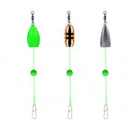 Wire Leader with Bullet Sinker or Float, 2-Pack, 6–12 in