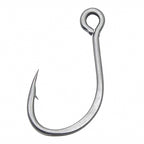 Single Hook for Metal Jigs, Carbon Steel, Sizes #8–2/0