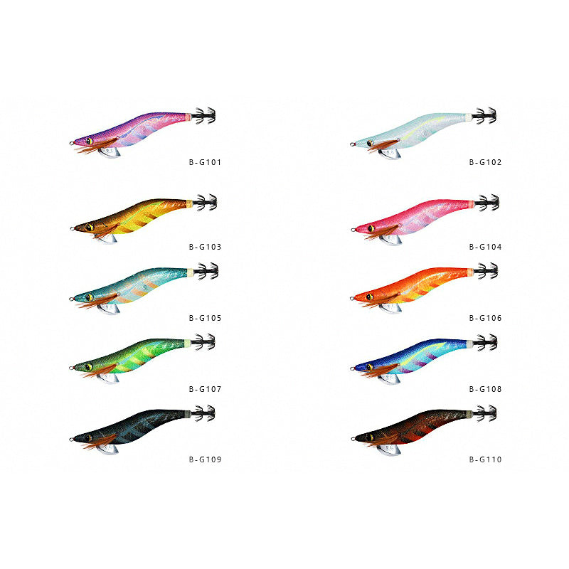 Wood Shrimp Squid Jig, Sinking Rattle Egi, 10–21 g (0.35–0.74 oz)