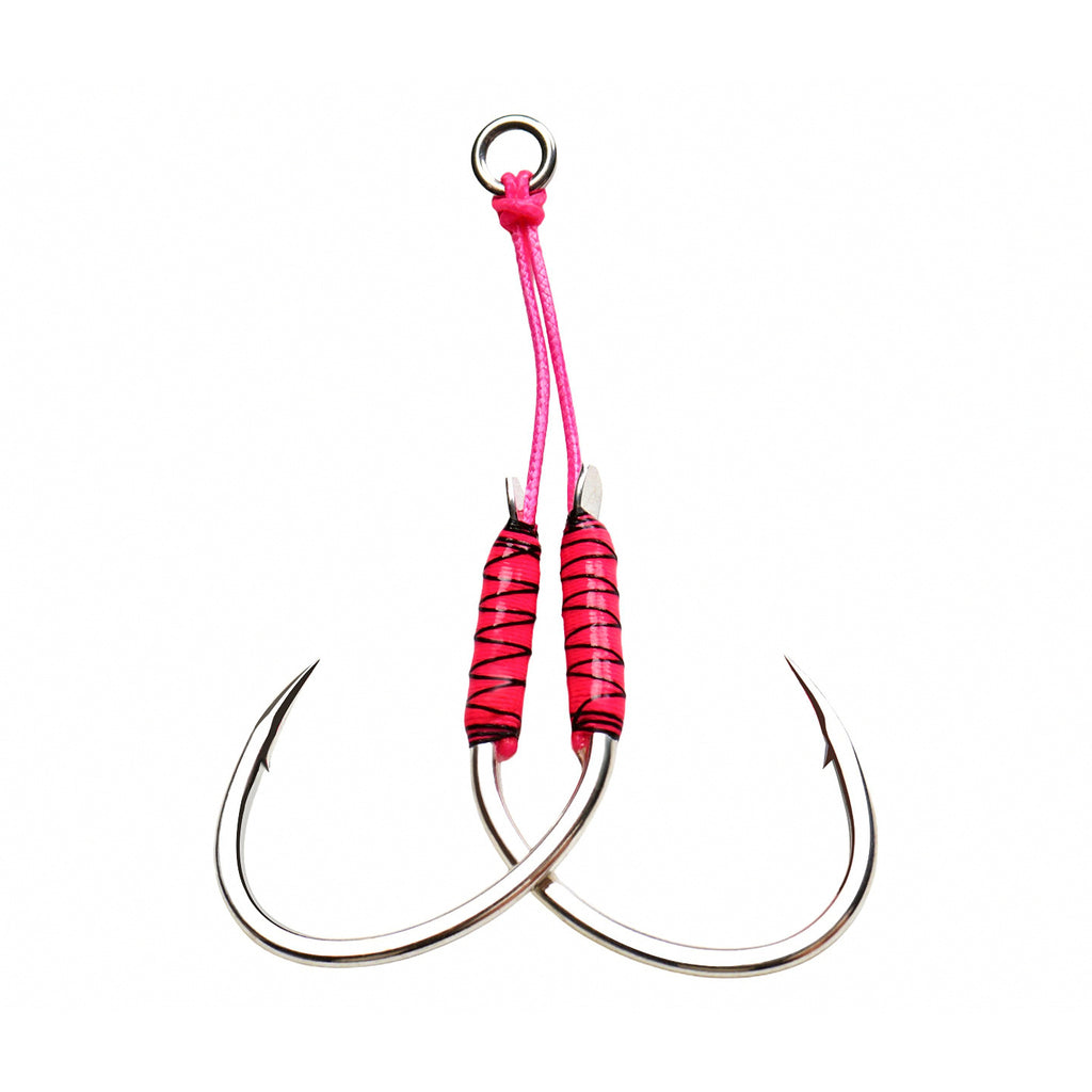 Slow Pitch Jig Double Assist Hooks, 2-Pack, 1/0–5/0