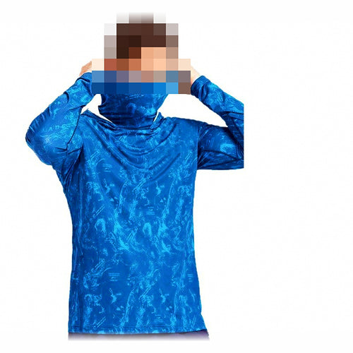 Men's Fishing Sun Shirt with Face Cover, Quick-Dry