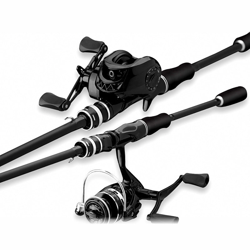 2-Piece Carbon Lure Rod & Reel Combo, 1.6–2.7 m (5.2–8.9 ft)