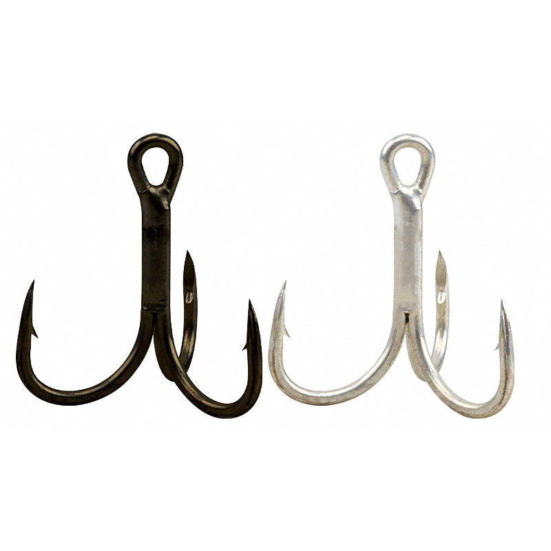 High Carbon Steel Treble Hooks, Size 10 to 2/0