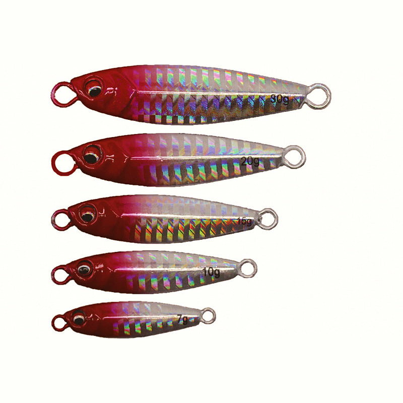 Metal Jig Lure, 7–30 g (0.25–1.06 oz), Bare or Rigged