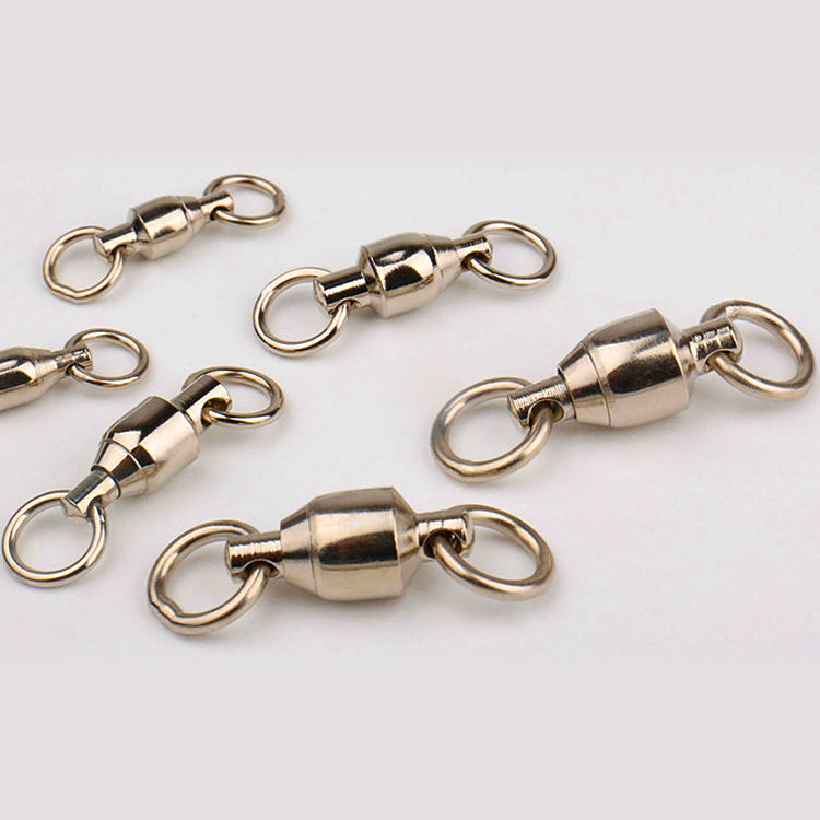 Stainless Steel Ball Bearing Swivels, Size 2–8, 5 or 50 Pack