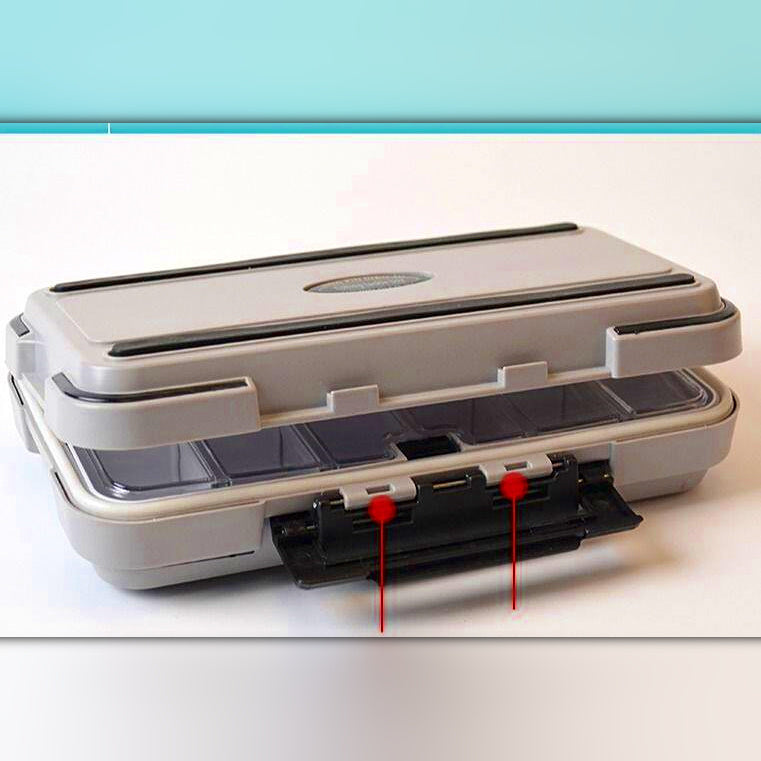 Waterproof Mini Tackle Box, Double-Layer Small Parts Organizer