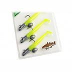 T-Tail Soft Bait Jig Head Set, 50 g (1.8 oz) + 30 g (1.1 oz)
