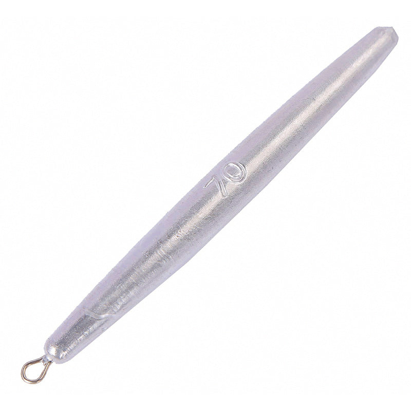 Long Cylinder Lead Sinker, Stainless Ring, 1–7 oz (30–200 g)