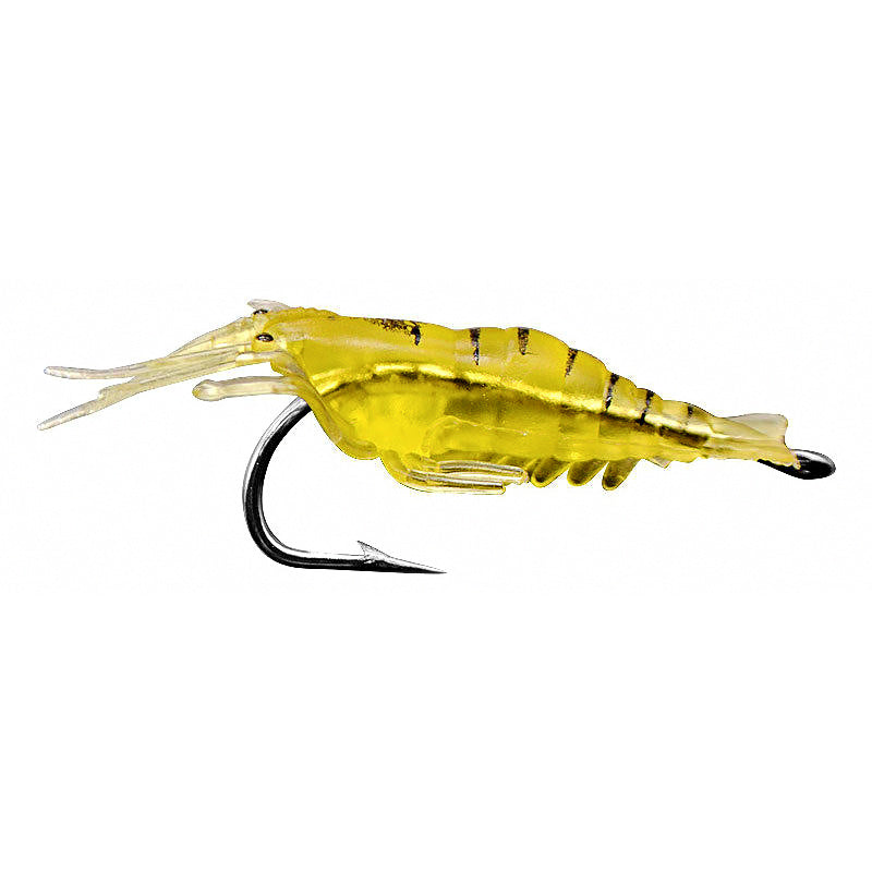 Glow Soft Shrimp Lure with Hook, 4 cm (1.6 in), 10 Pcs