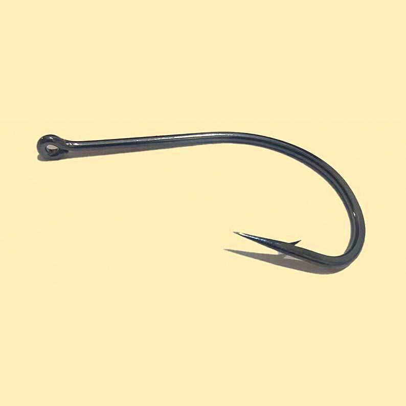 Long Shank Barbed Fish Hooks, Stainless Steel, Bulk Pack