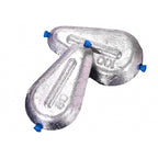 Heart-Shaped Flat Sinker, Plastic Core, 10–300 g (0.35–10.6 oz)