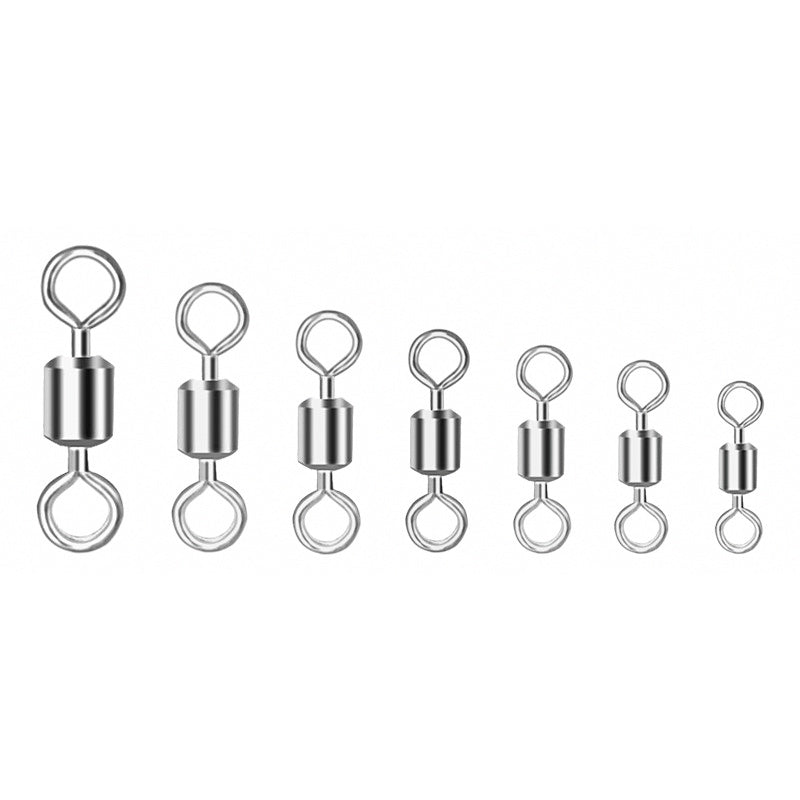 Figure 8 Fishing Swivels, Nickel Plated, Sizes 2–10