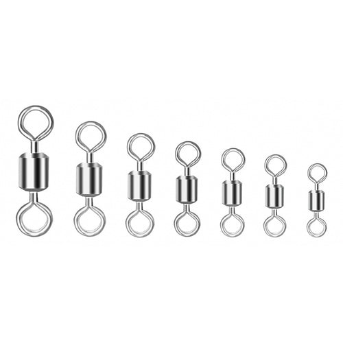 Figure 8 Fishing Swivels, Nickel Plated, Sizes 2–10