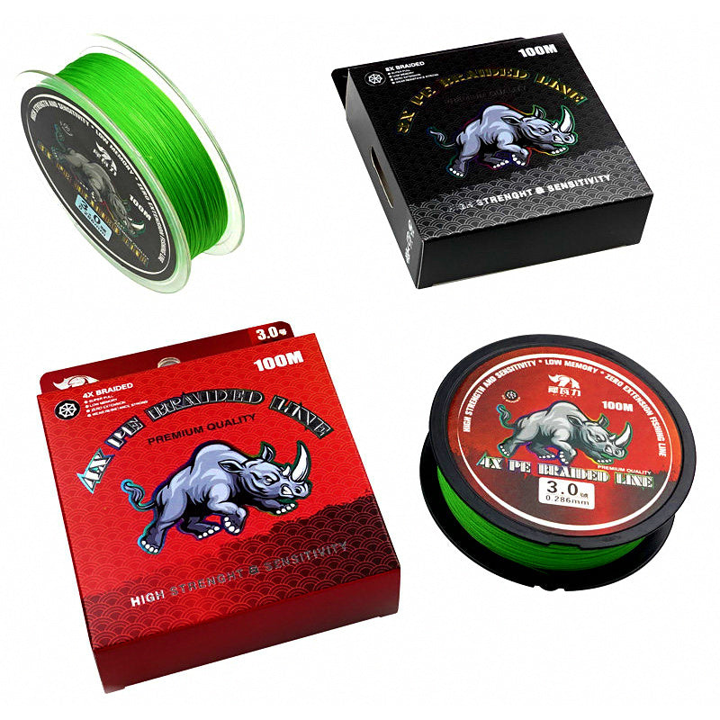 PE Braided Fishing Line, 4 or 8 Strand, 100 m (109 yd)