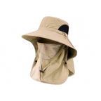 Wide Brim Sun Hat with Neck Cover, Adjustable Fishing Hat
