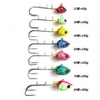 Glow Lead Head Jig with Hooks, 85–300 g (3–10.6 oz)