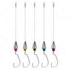 Pre-Tied Texas & Drop Shot Rig Kit, Bullet Weight, Soft Bait
