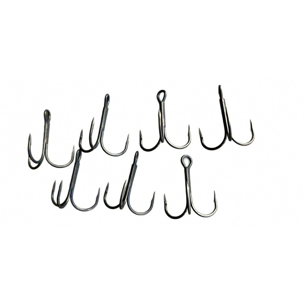 Super Slick Coated Treble Hooks, Barbed, Sizes 1–12