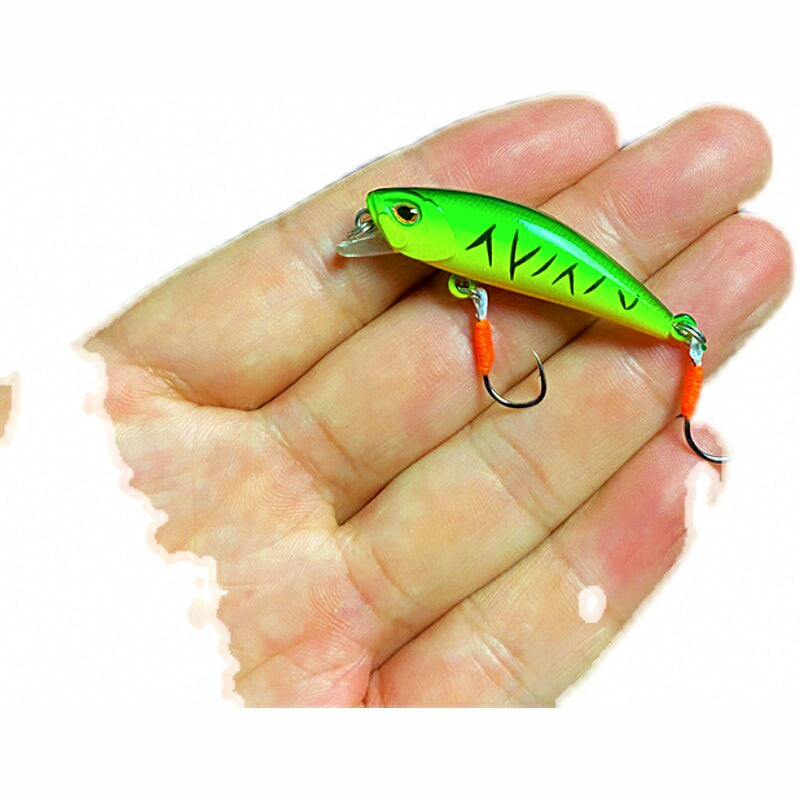 Micro Minnow Lure with Rattle, Slow Sinking, 3.5 g (0.12 oz)