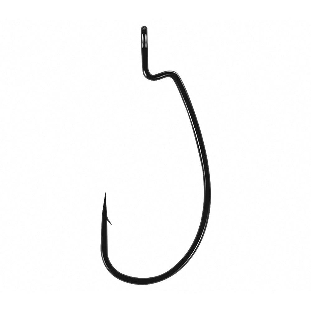 Offset Worm Hooks, Wide Belly, #10–4/0, 50 pcs