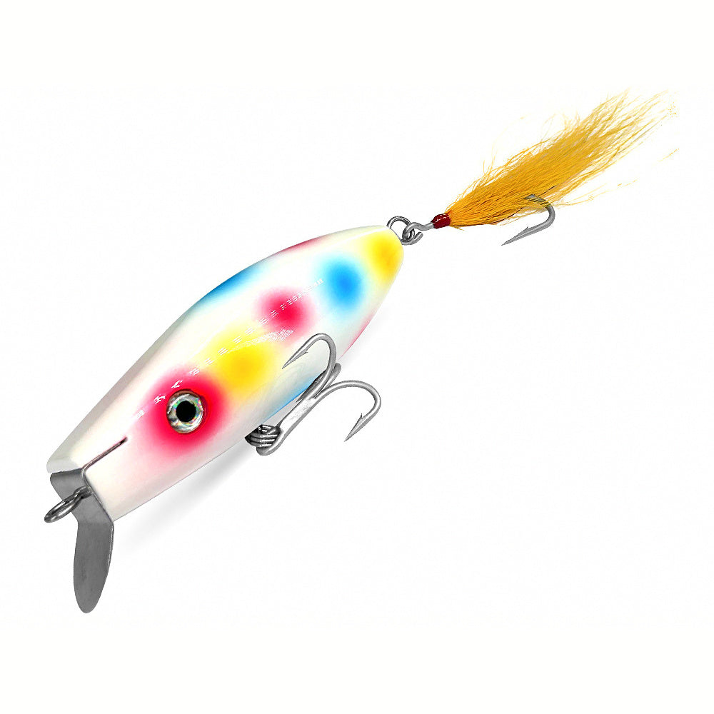 Wooden Minnow Trolling Lure with Metal Lip, Saltwater